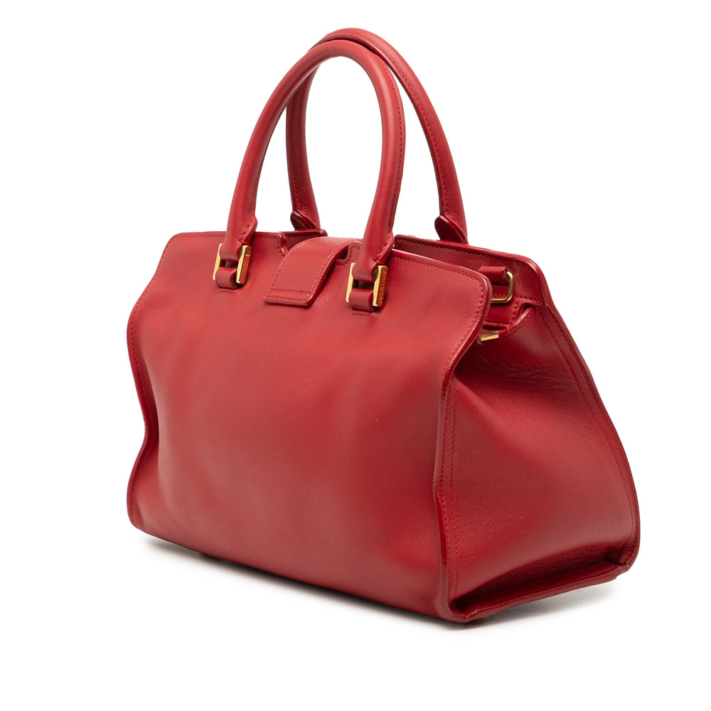 Pre-Loved Saint Laurent Baby Leather Monogram Downtown Cabas Satchel - Picture 2 of 7